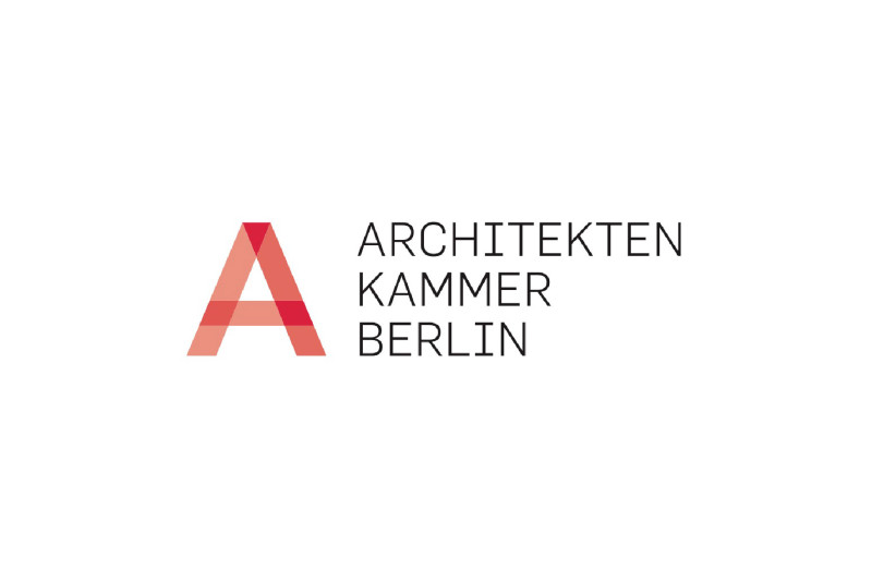 Titelseite zeigt das rote A vom Logo der "Architektenkammer Berlin".kammer Berlin"